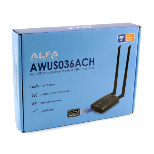 Buy Alfa AWUS036ACH C Wide Range AC1200 Wireless Adapter In India Fab